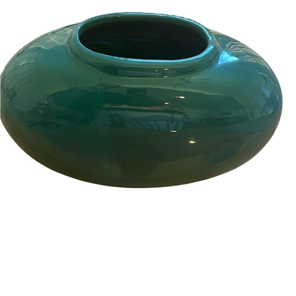 Vintage  Haeger 4317 pottery mid century modern oval vase